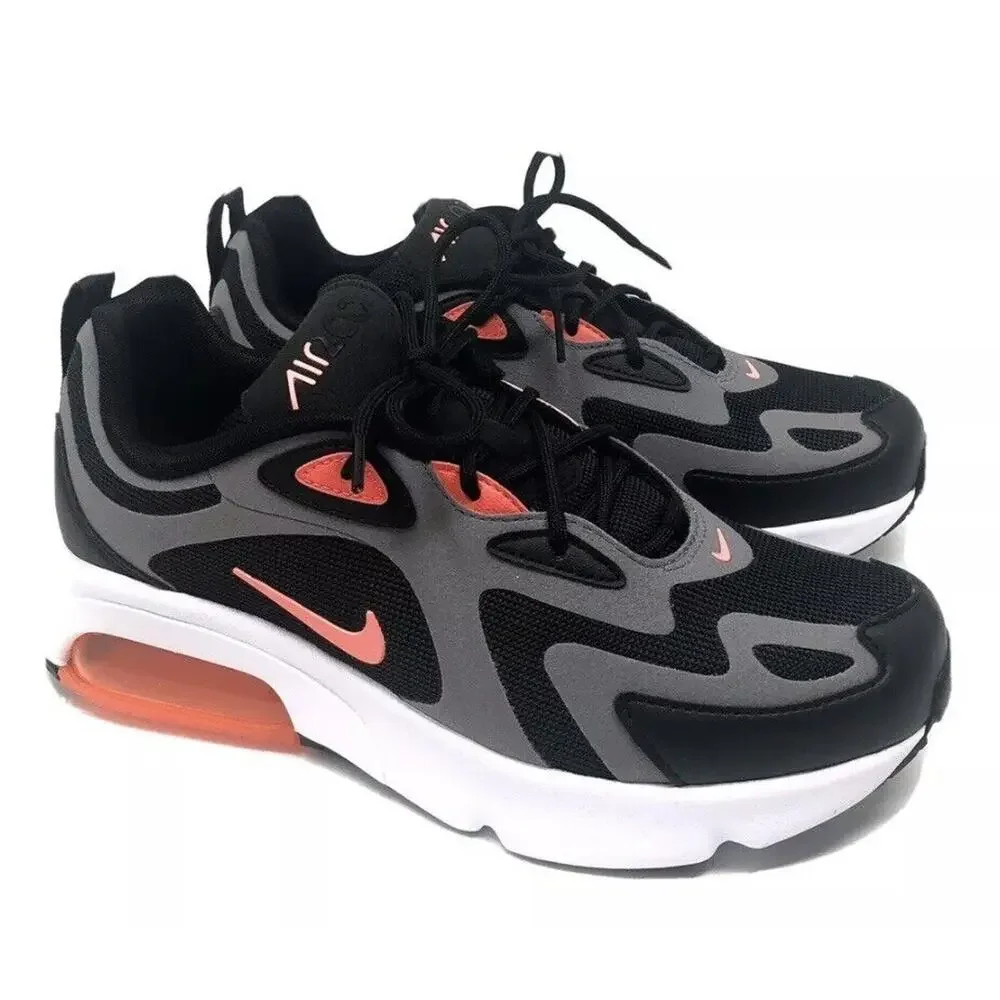Nike Air Max 200 Sz 7y Kids Pink Black Gray Hot Punch CT6388-001